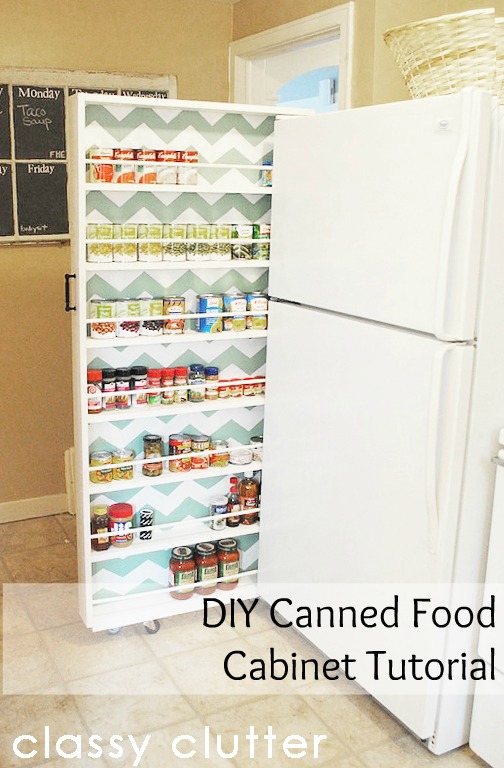 diy canned food cabinet tutorial
