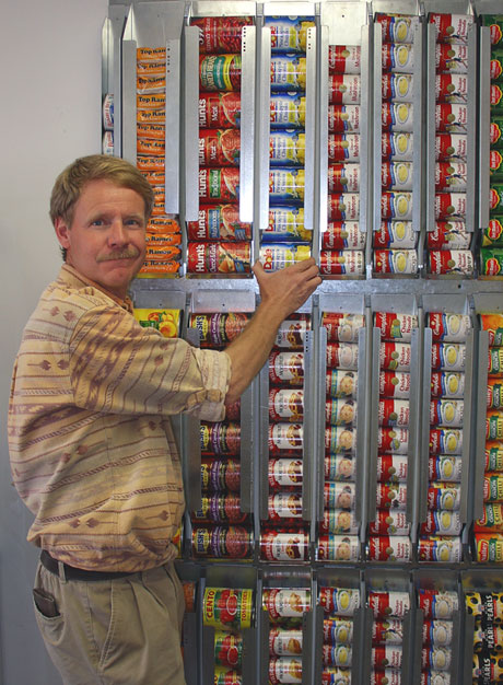 wall system for canned food